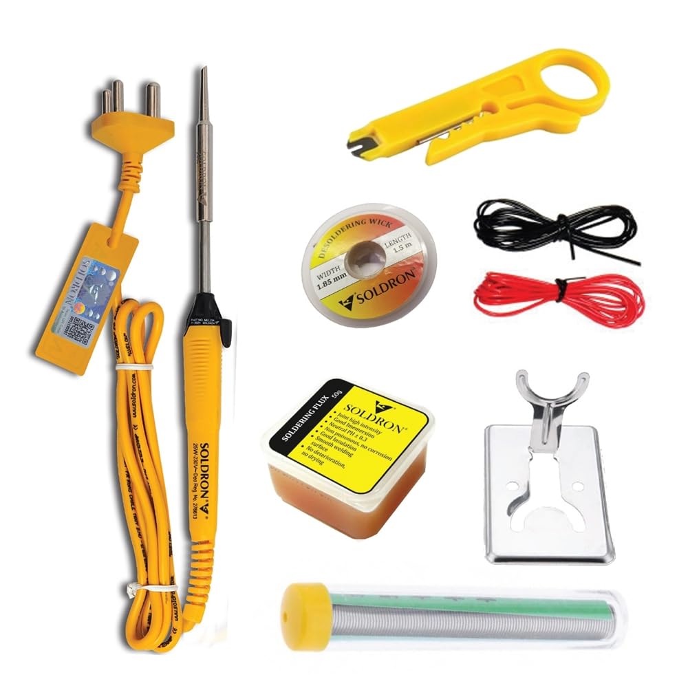 SOLDRON Starter Kit | Complete Soldering & Desoldering Kit for Beginners & Professionals |Tools for Versatile Electronics Work-image-26