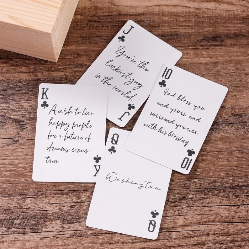 Custom Guest Book Playing Cards, Personalized Playing Cards, Blank Playing Card, Wedding Guest Book Alternative, Guests Cards Deck, Wedding Favors