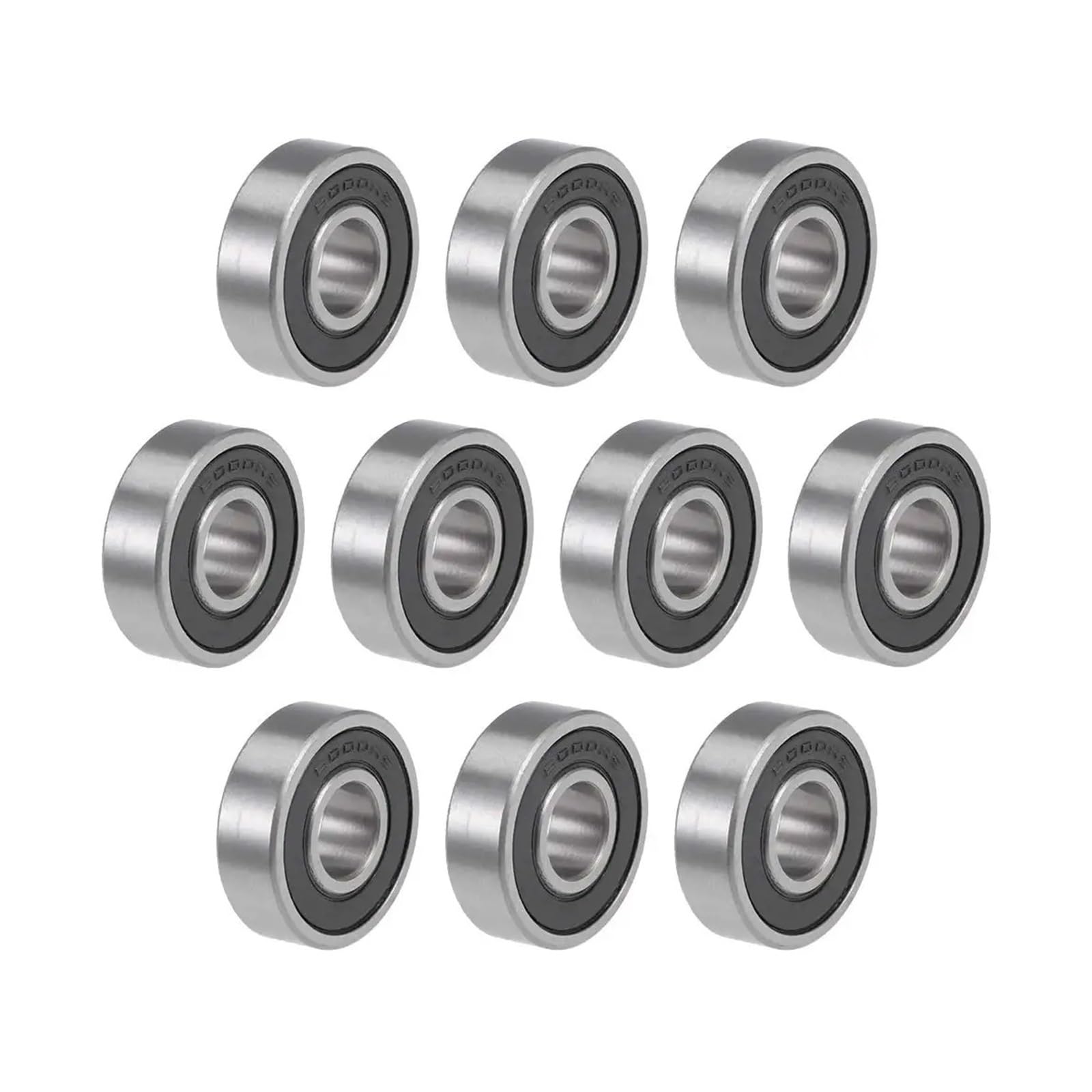VSPPJYFG 10PCS ABEC-5 6000 2RS 6000RS 6000-2RS 6000 RS 6000-2RSH 10x26x8 10 * 26 * 8 mm Rubber Sealed deep Groove Ball Bearings