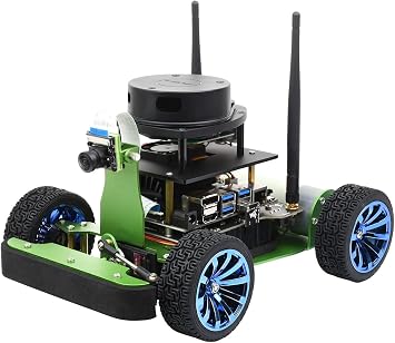 Waveshare JetRacer Professional ROS AI Kit Dual Controllers AI Robot, Lidar Mapping, Vision Processing, Accessories Only Jetson Nano Dev Kit Not Included