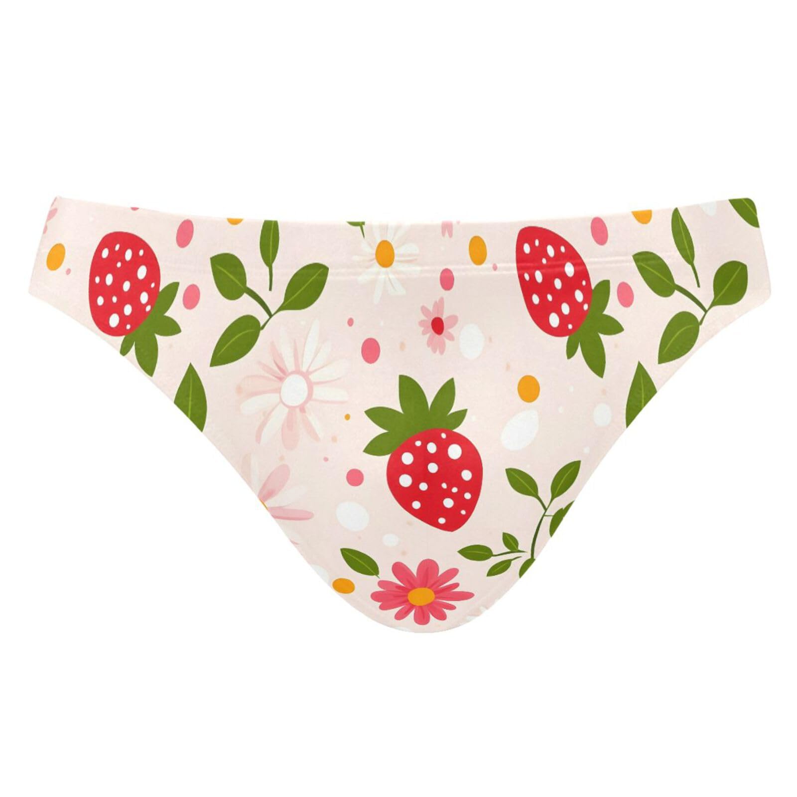 Mens Strawberry Daisy Swim Briefs Bikini Swimwear Bathing Suit XL 202b8368