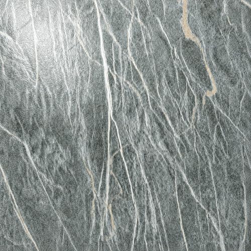 Marble Grain 12x12 Peel and Stick Floor Tile, Moss Gray Marble, 20 PCS