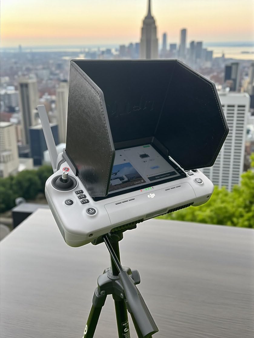 LifThor Monitor Sunhood for DJI RC PLUS 2 - Premium Extra-Wide Anti-Glare Sun Shade Hood with Mounting Bracket (315 × 175 mm) - Image 3