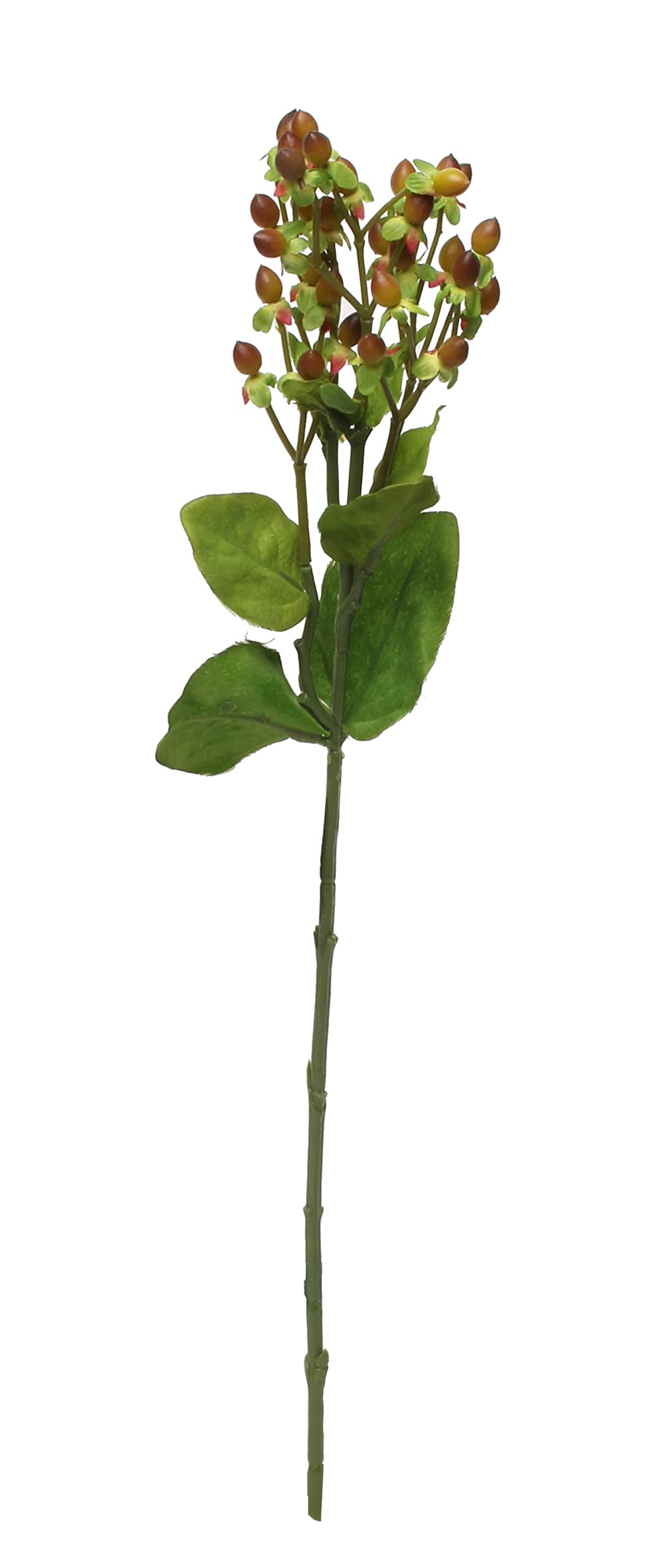 Apac 52cm Artificial Hypericum - Brown (Pack of 3), Silk Flowers Perfect for Home Wedding Party Decorations Flower Arrangements