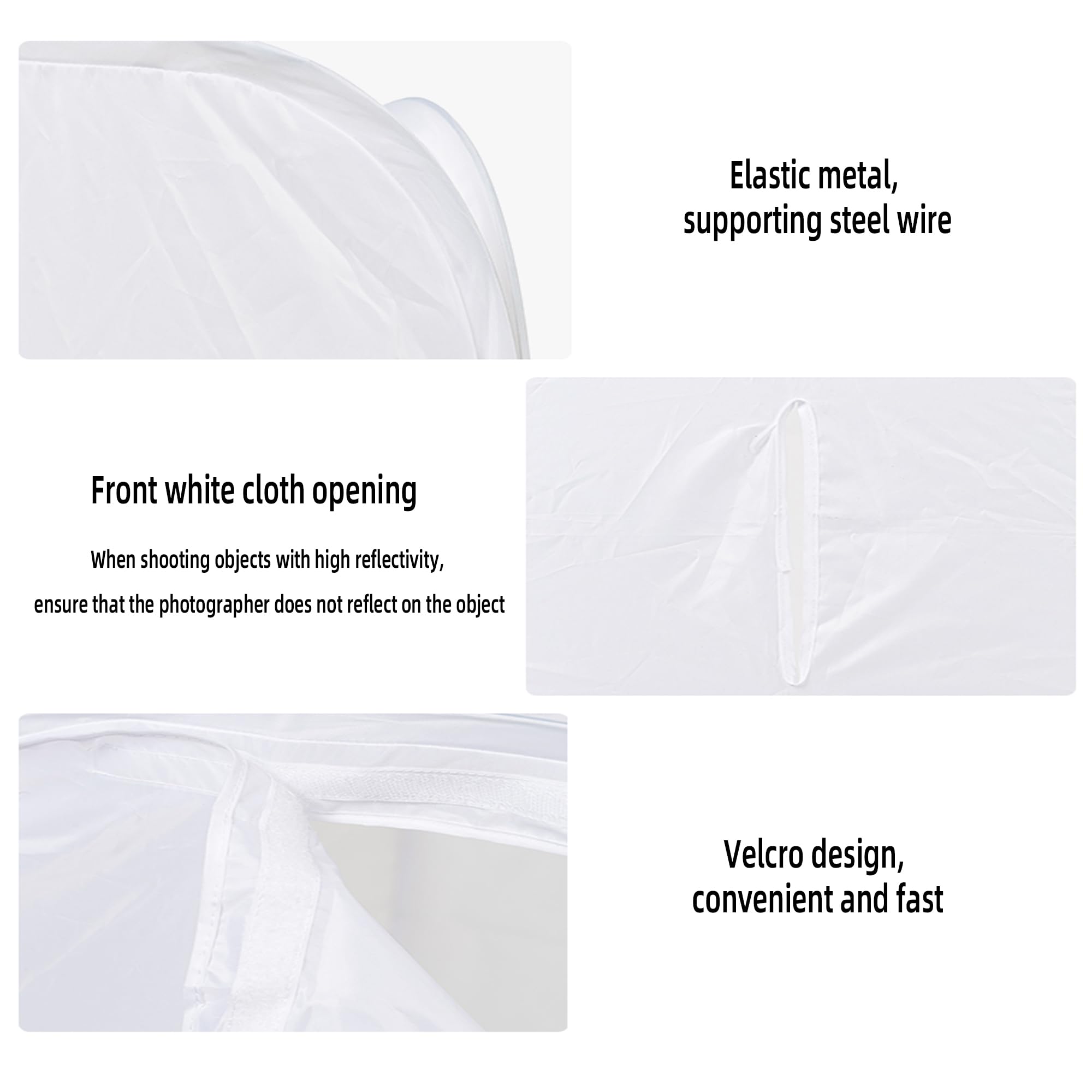 Photo Studio Tent Light Cube Diffusion Soft Box, Draagbare Opvouwbare LED Studio Light Box Kit met 6 Soorten Kleurenachtergronden voor Fotografie