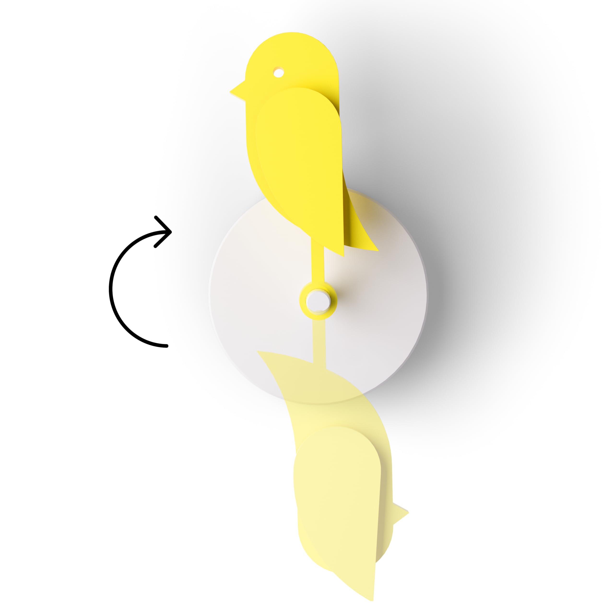 Birdie 2.0 CO2-Monitor & Luftqualitätssensor Air Monitor für Zuhause Büro Wandmontage (Yellow)
