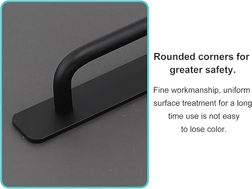 Miniatura 3 de HOJLKLD Tiradores de cajón instantáneos autoadhesivos para gabinete, paquete de 2 manijas de aleación de aluminio con adhesivo para ventana de