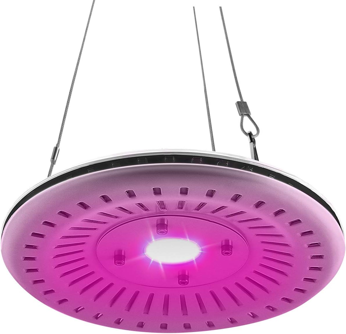 FECiDA 40W UFO LED Grow Light Waterproof, 200W CFL Grow Light Bulb Equivalent, Professional Full Spectrum LED Plant Grow Light for Succulents, Tomato, Lettuce, Seedlings, Indoor Vegetables Growing