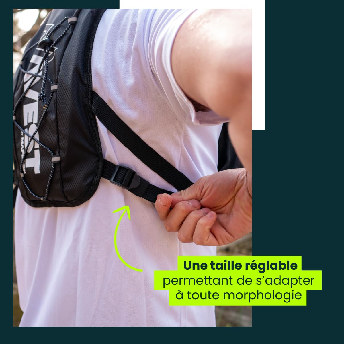 Gilet d'Hydratation Premium – Ultraléger & Anti-Ballottement – L'Essentiel pour Le Trail, Le Running et la Randonnée