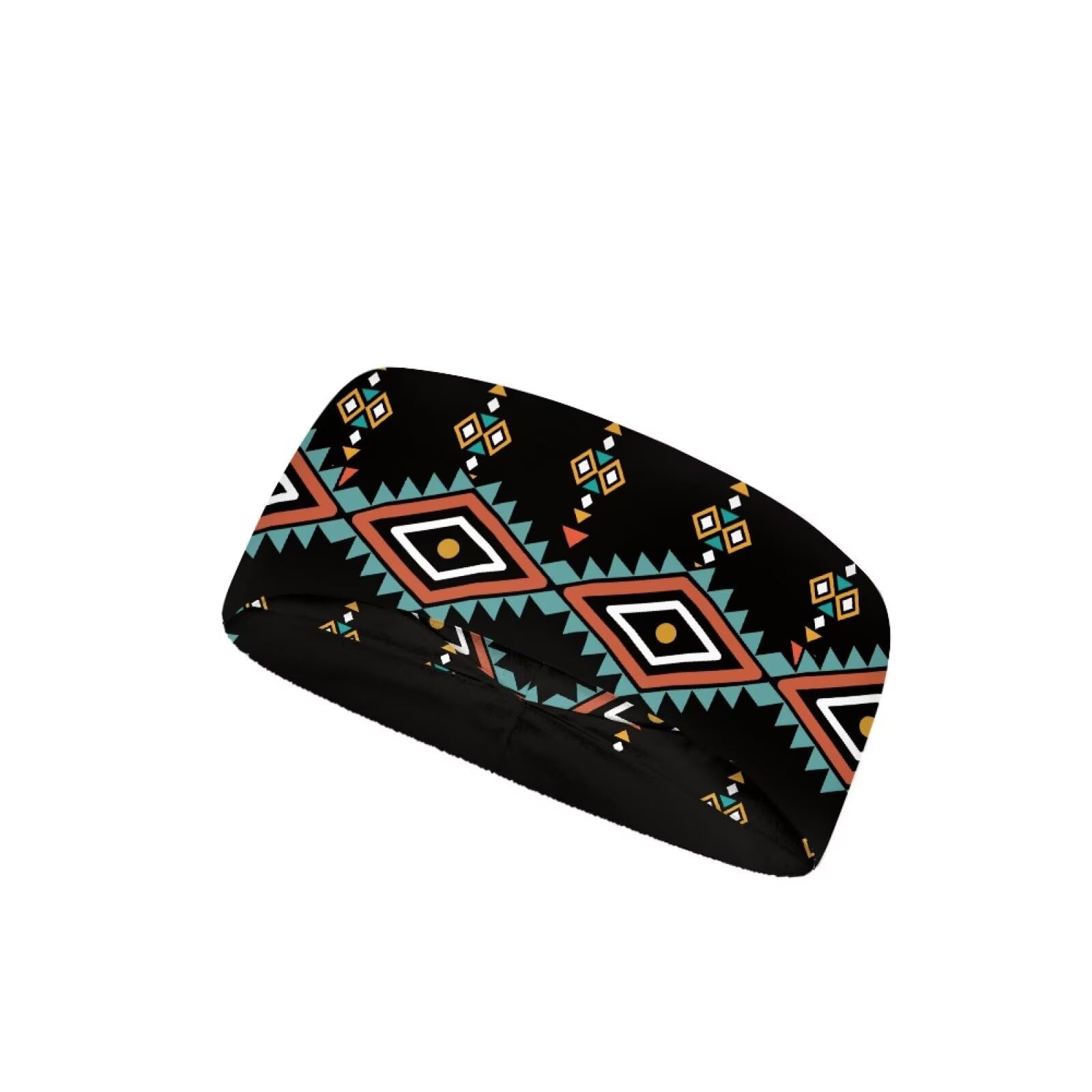 Srengjodk Aztec Headband Tribal Headband Native American Headband Aztec Sweat Bands Southwestern Headbands for Men Aztec Tribal Print-image-25