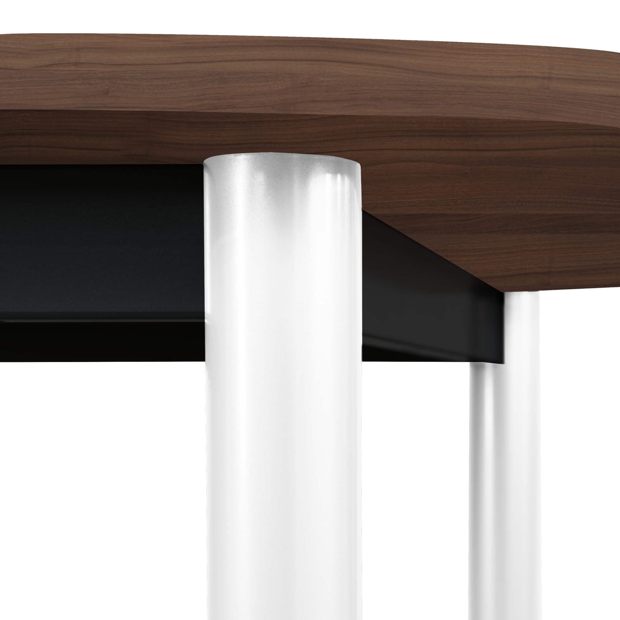 Weber Büro Optima - Tavolo da riunione professionale, ovale, 200 x 100 cm, 4-6 persone