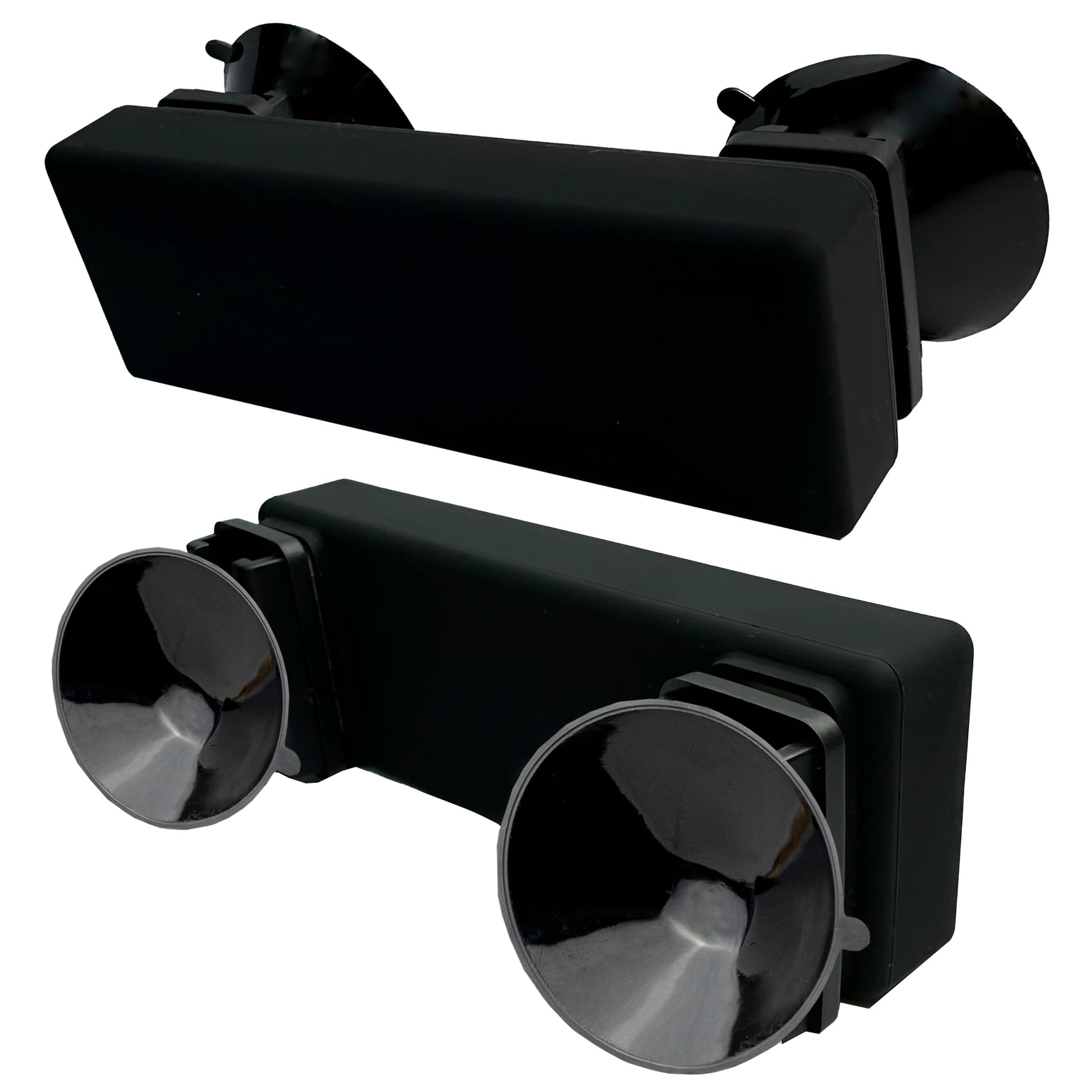 Silicone Skin for The New Rectangular EZ Pass with Interlocking Strips (NJ, PA). Includes Strong Suction Cups, Plastic Holders and Interlocking Strips