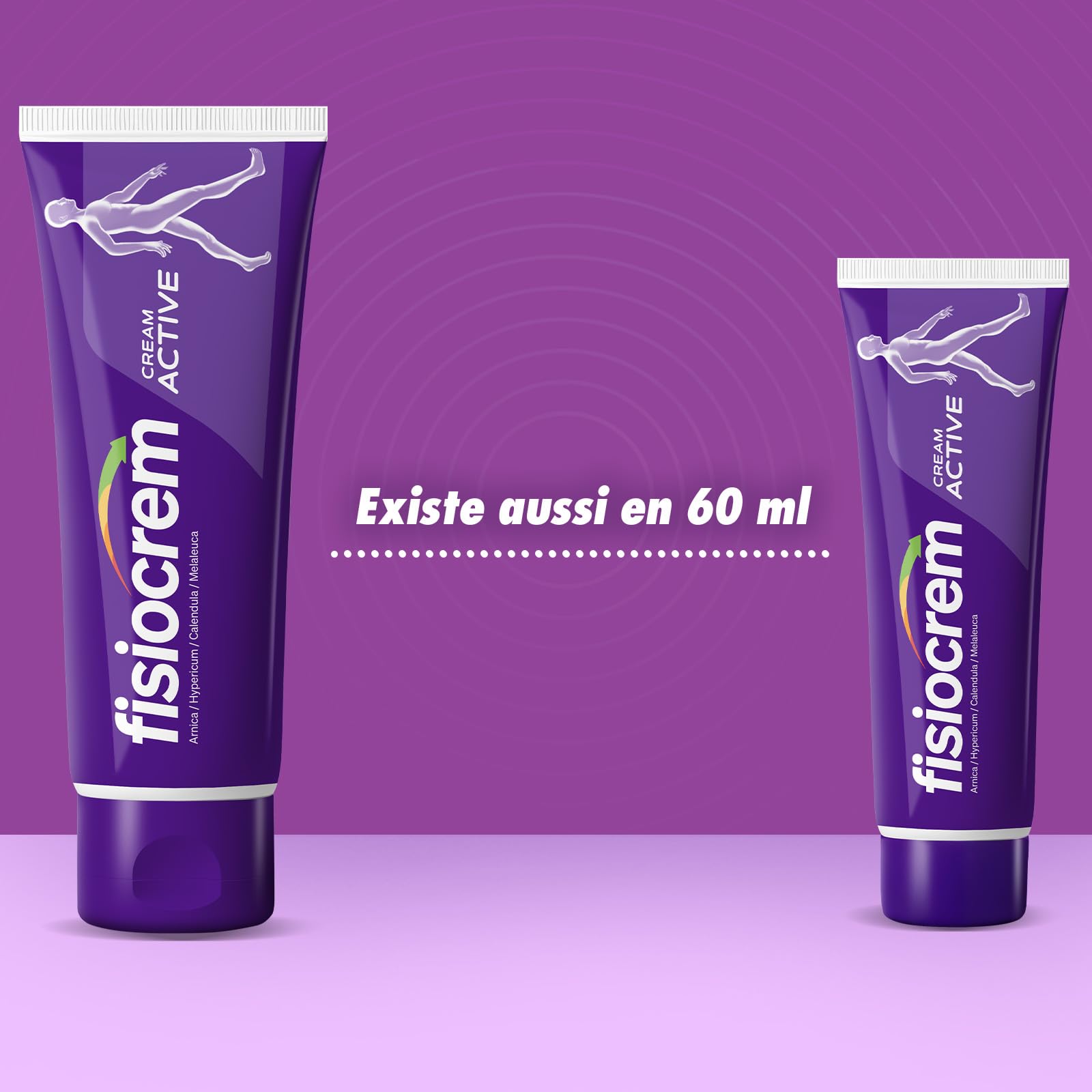 Fisiocrem Cream Active - Crème Apaisante Zones de Tension - 93% Ingrédients Naturels - Formats 200 ml
