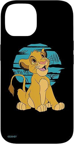 Vista 4 de Funda retro azul feliz Simba para iPhone 16 Disney The Lion King Young Simba