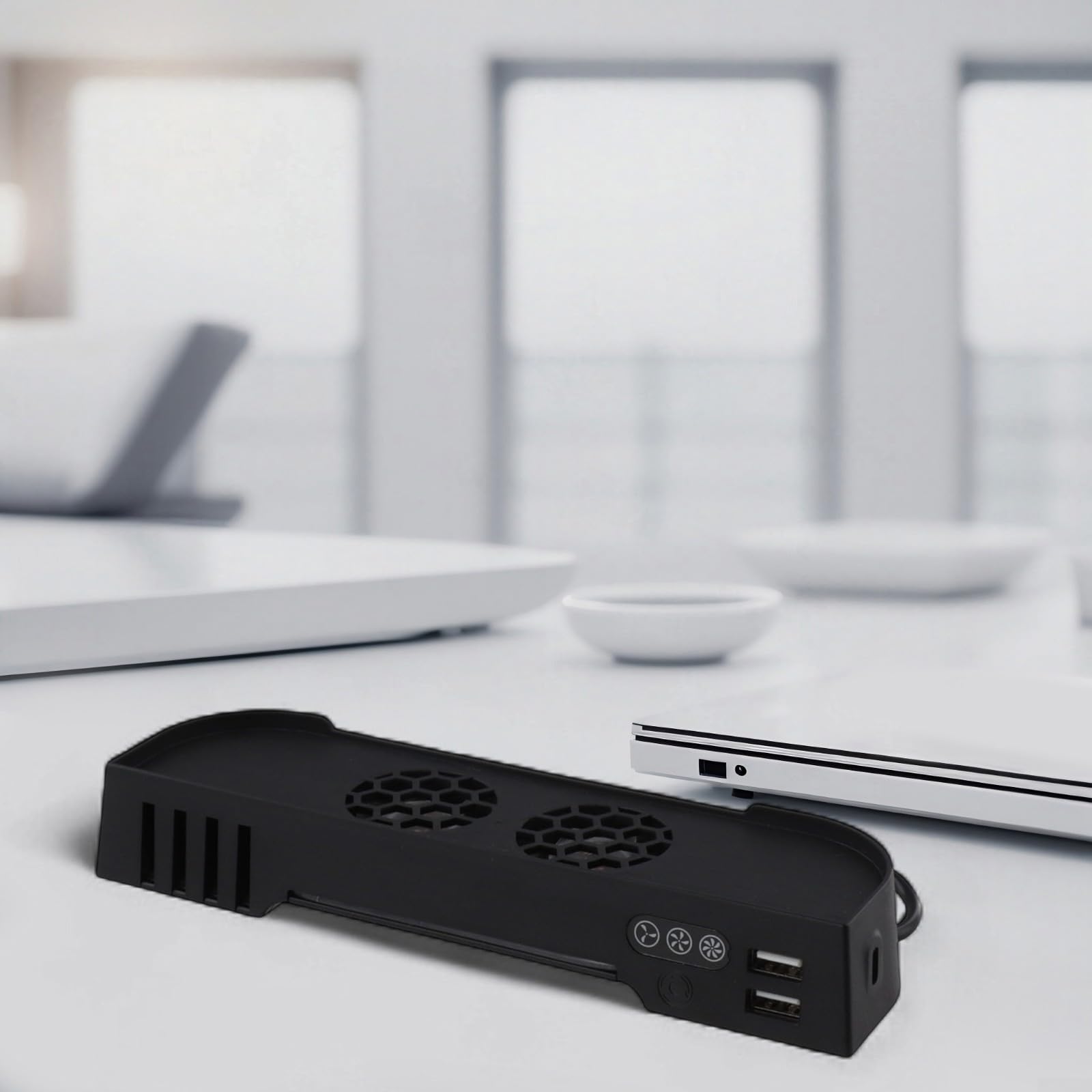 Ventilateur de refroidissement pour Switch 2, ventilateurs de refroidissement pour station d'accueil Switch 2 avec deux ventilateurs haute vitesse, fonctionnement silencieux, alimentation USB pour les