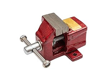 GLOBUS 286 RED CAST IRON BABY VICE - 25MM WITHOUT CLAMP HEAVY DUTY/HOME AND WORK BENCH/CLAMP VICE
