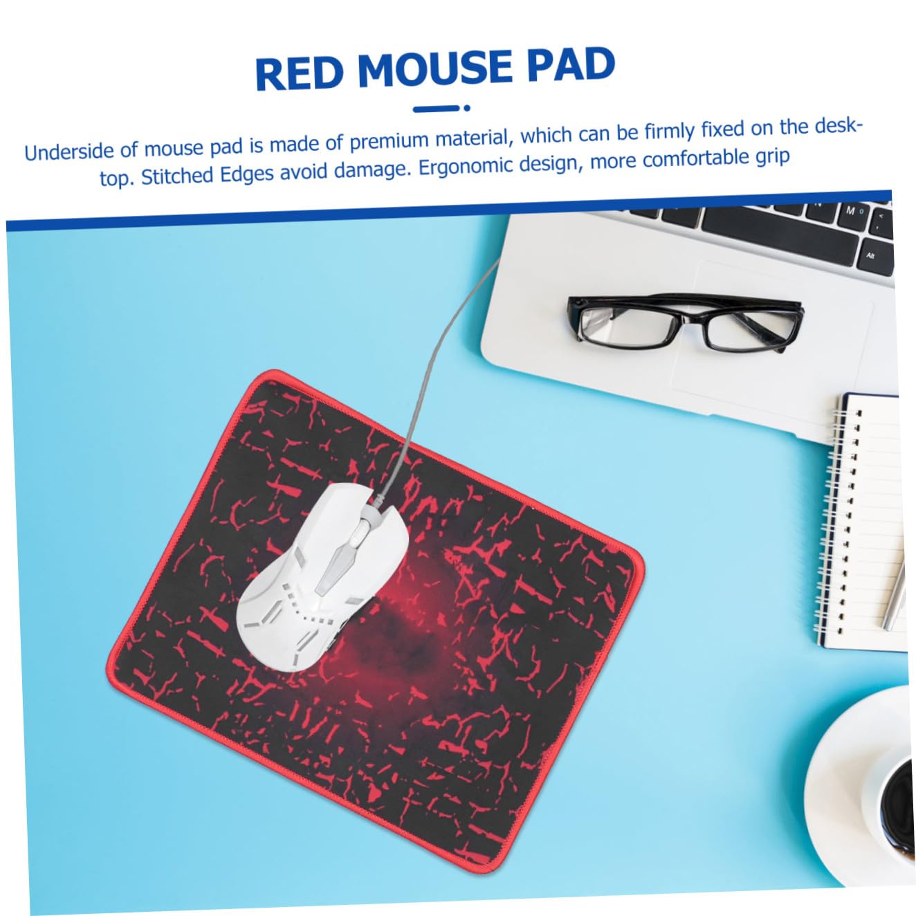 NUOBESTY Tastiera Ergonomica Mouse USB Combo Tastiera e Mouse per Computer Gaming Retroilluminata Cuffie Inclusa Plug And Play Alta Durata