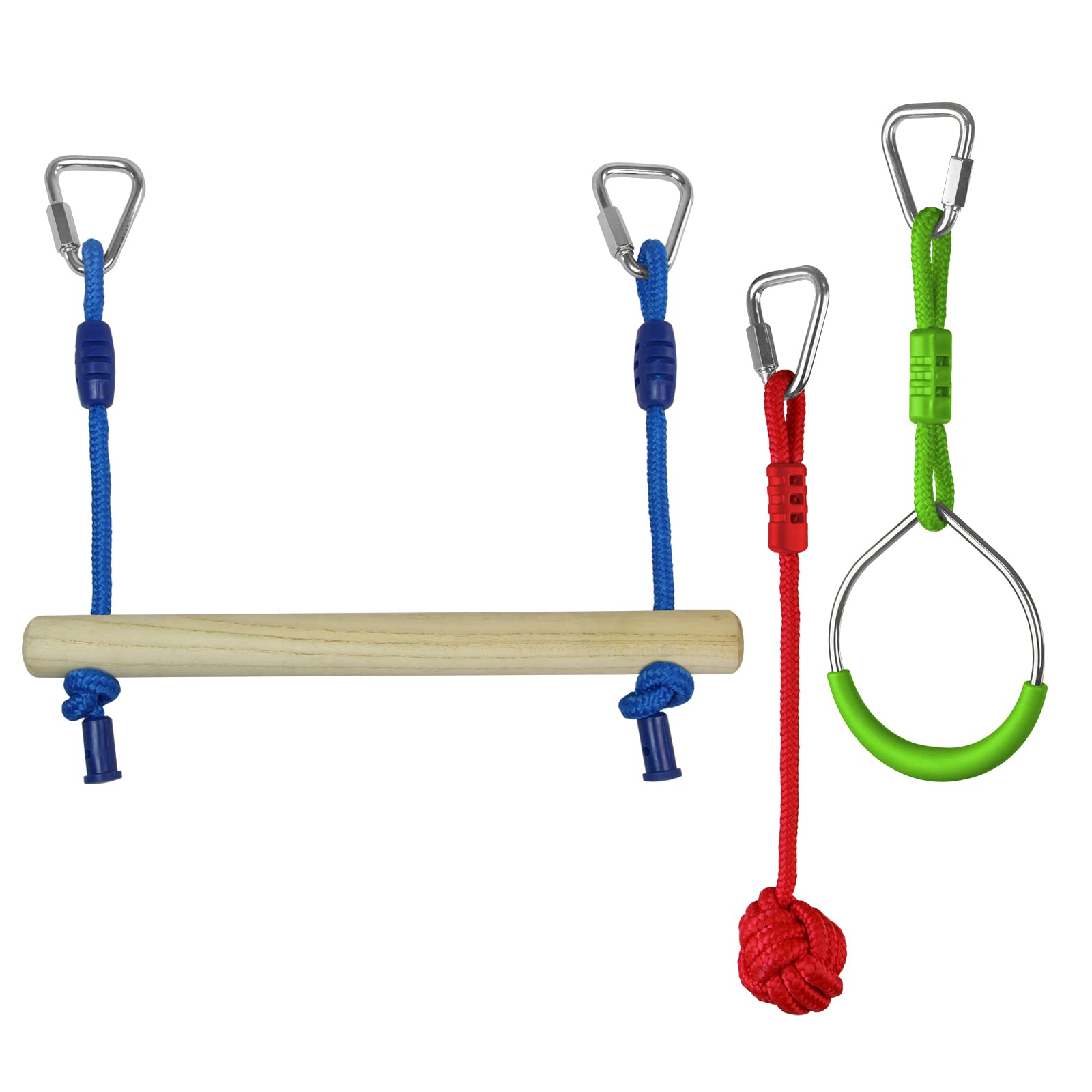 Parcours Ninja Enfant ALPIDEX - Slackline 15m Avec Obstacles - Corde, Échelle, Nœuds - Pour Jardin - À Partir De 3 Ans