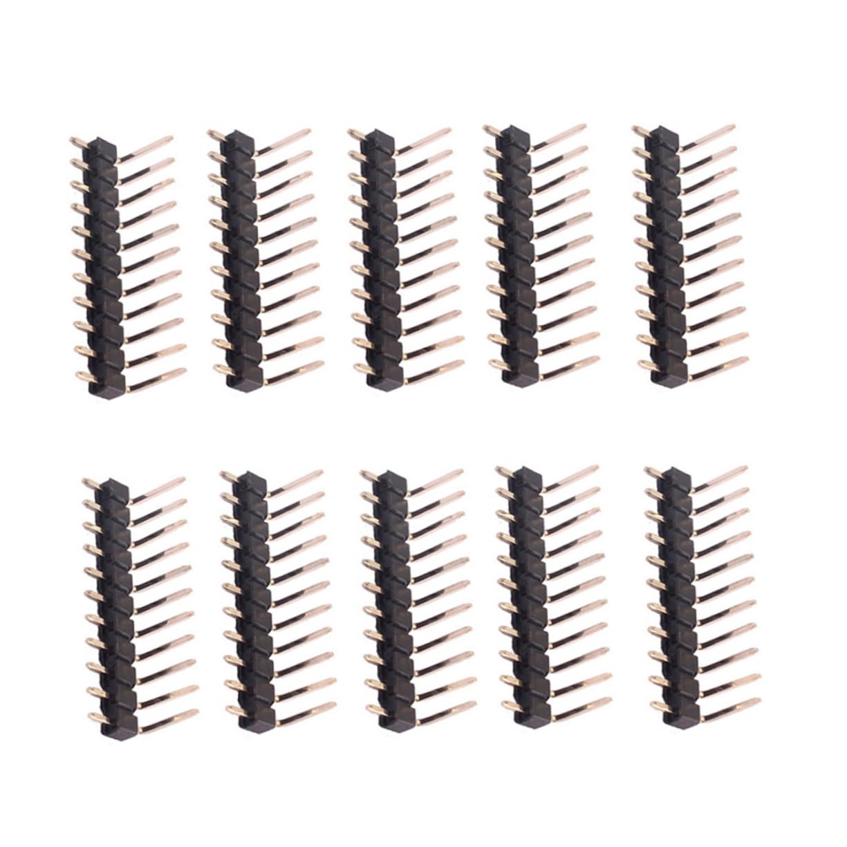 Conector macho de pines para placas de prototipos electrónicos y circuitos de guitarras 10x 3