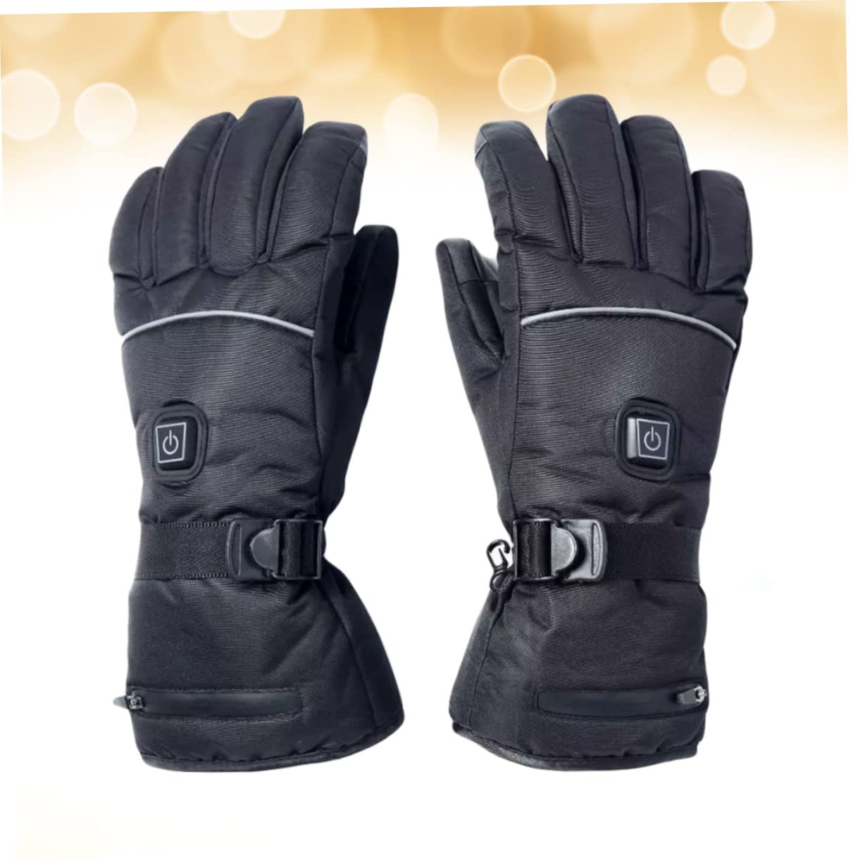Toyvian Guantes Calefactables para Esquí de Invierno Modos de Calentamiento Automático Ajustables Talla M para Exteriores y Actividades al Aire