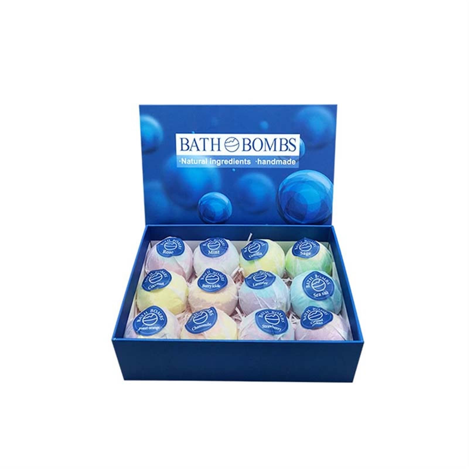 12 szt. Zestaw do kąpieli bomby do kąpieli suszony olejek eteryczny Kulka kąpielowa mieszana Kolor pływający kulka solna kulka Bath Bombs