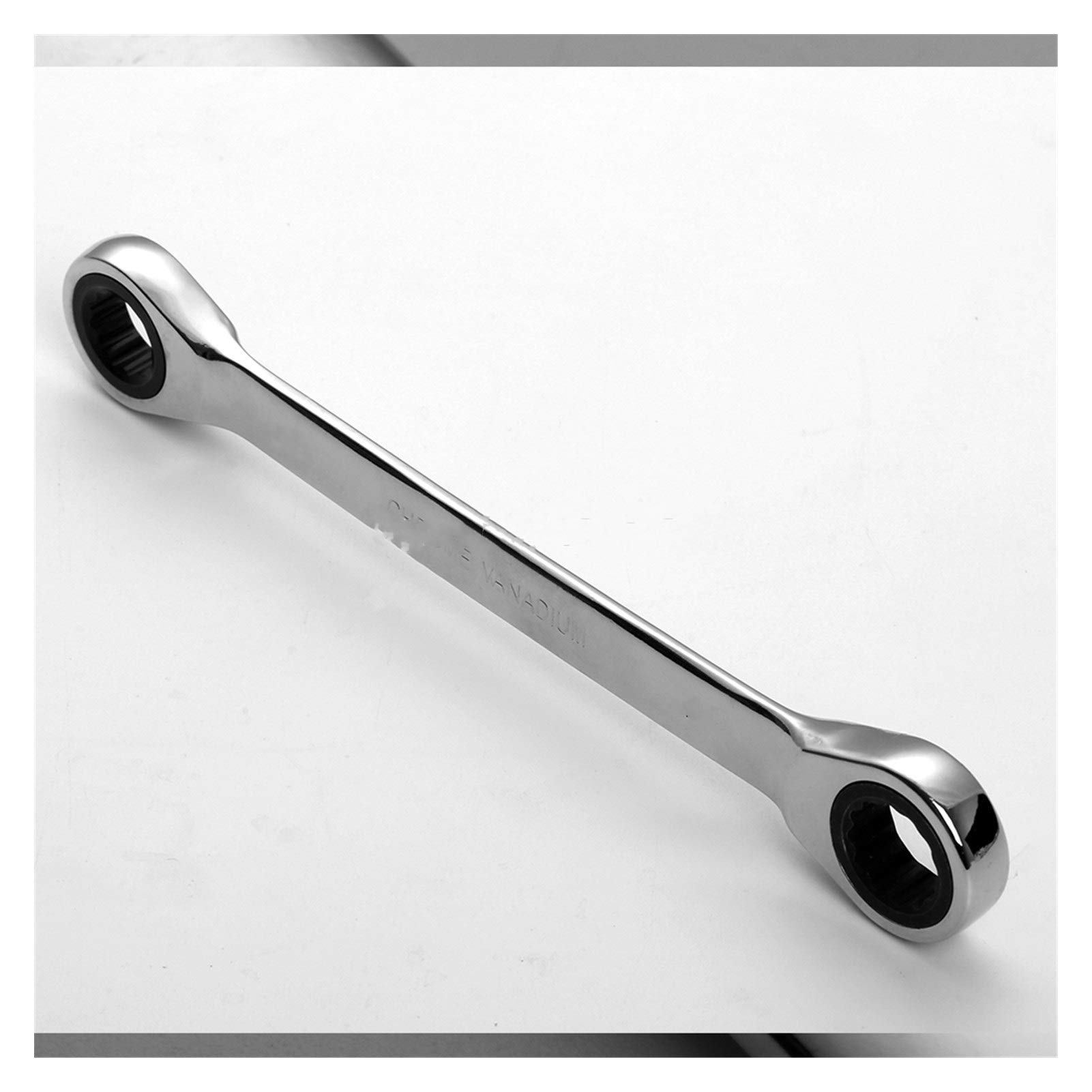 HYCHIKA Clé Plate à Cliquet 9 Pièces 6-19 Mm - Clés Mixtes Flexibles 180° 72 Dents, Acier Chrome-Vanadium Robuste, Idéal Mécanique Auto & Bricolage