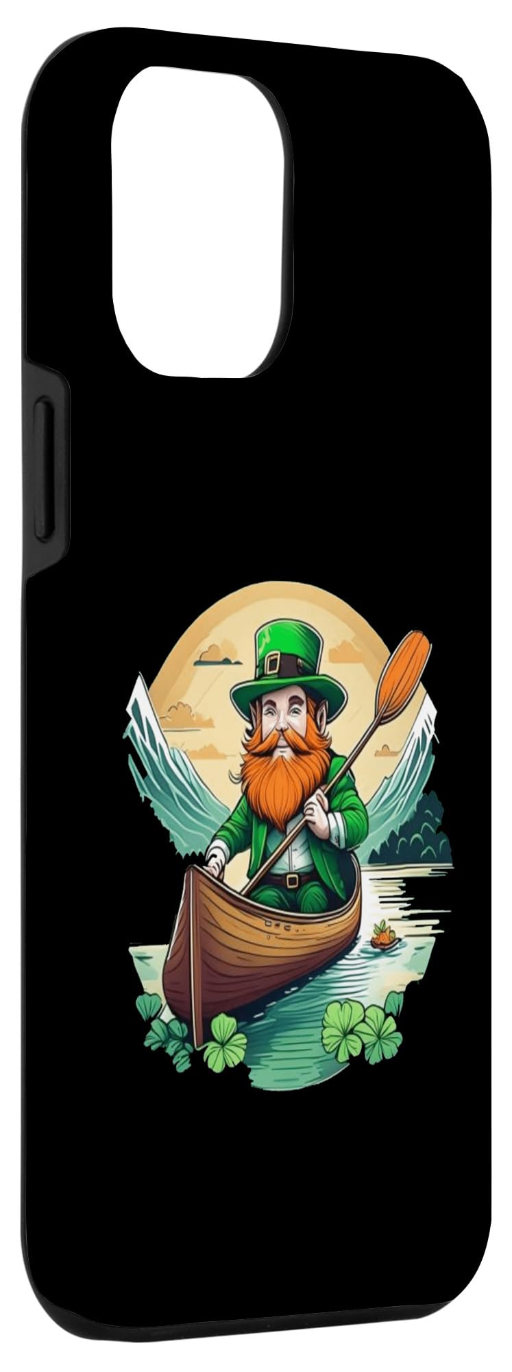 iPhone 15 Pro Max St. Patrick's Day Shamrock St Paddy's Day Kayak Case - Image 3