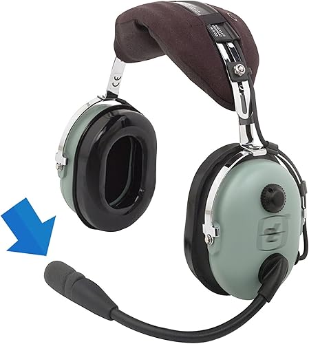 Miniatura 4 de LEFXMOPHY Funda para micrófono David Clark M7A, M-4  M-7  H10  H20 DC PRO-X2  PRO-2  DC ONE-X ENC Auriculares de aviación de repuesto para micrófono