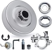 Vista 1 de AUMEL Kit de engranaje helicoidal de la bomba de aceite de la rueda dentada del tambor de embrague para Stihl MS290 029 MS390 039 MS310 Pieza