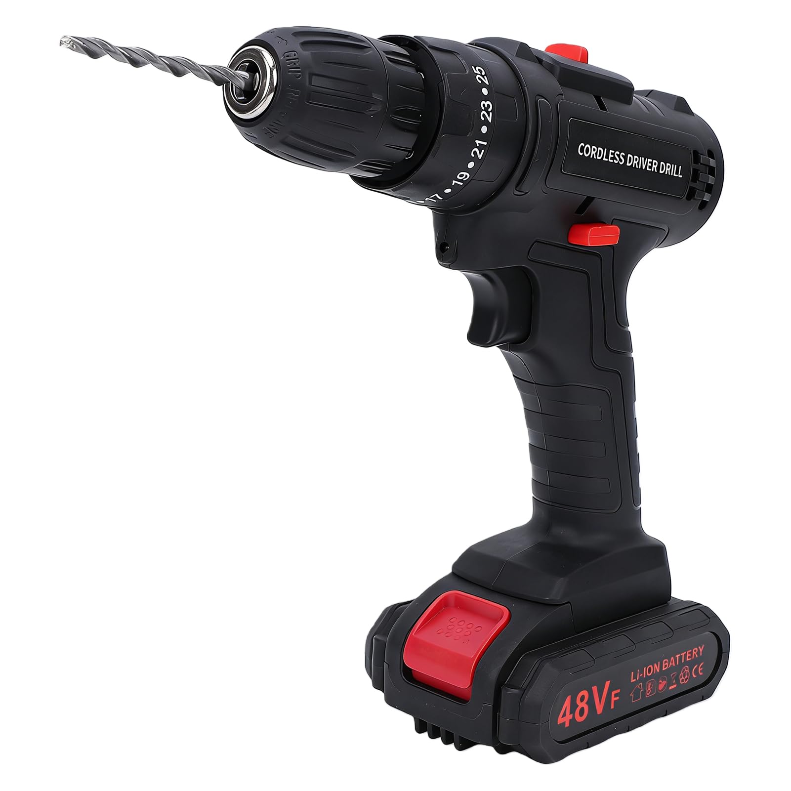 FTVOGUE Perceuse sans Fil 30Nm, 25+1 Réglages de Couple (2 Batteries 1