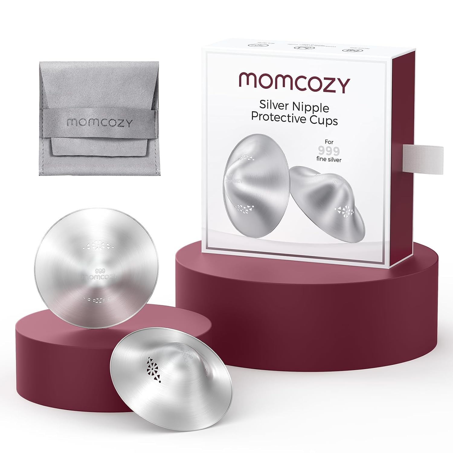 Momcozy Silberhütchen stillen, Größe XXL (65 mm)