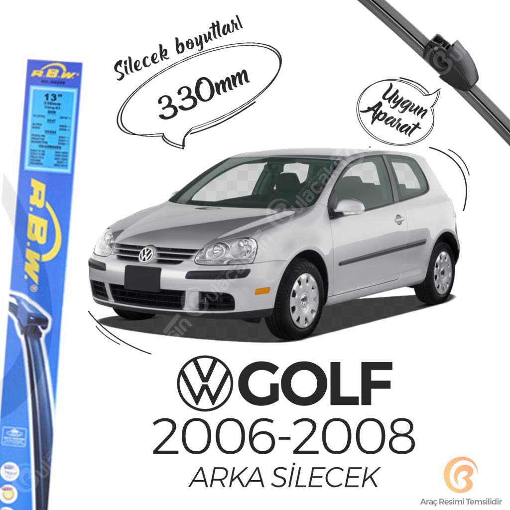 Volkswagen ile uyumlu RBW Arka Silecek Golf 5 2006-2008