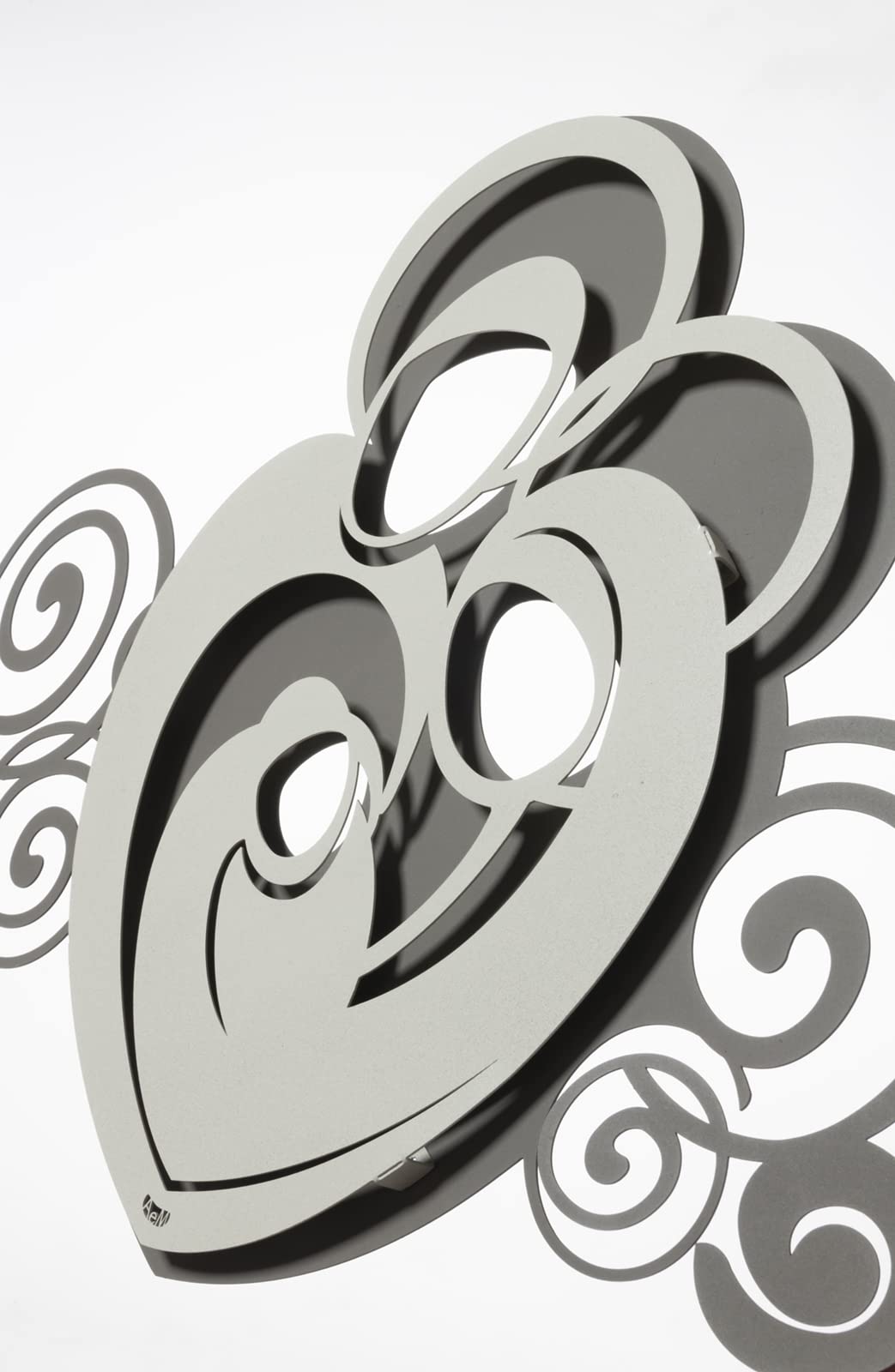 Arti & Mestieri Sacra Famiglia Orfeo - Pannello da parete di Design 100% Made in Italy - in Ferro, 80 x 50h cm (Fango e avorio)