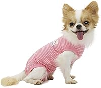Vista 11 de LOPHIPETS Pijama de camisa para perro para niña, se adapta a 10-14 libras, Shih Tzus, mini caniches, bichones, rayas azules, XL