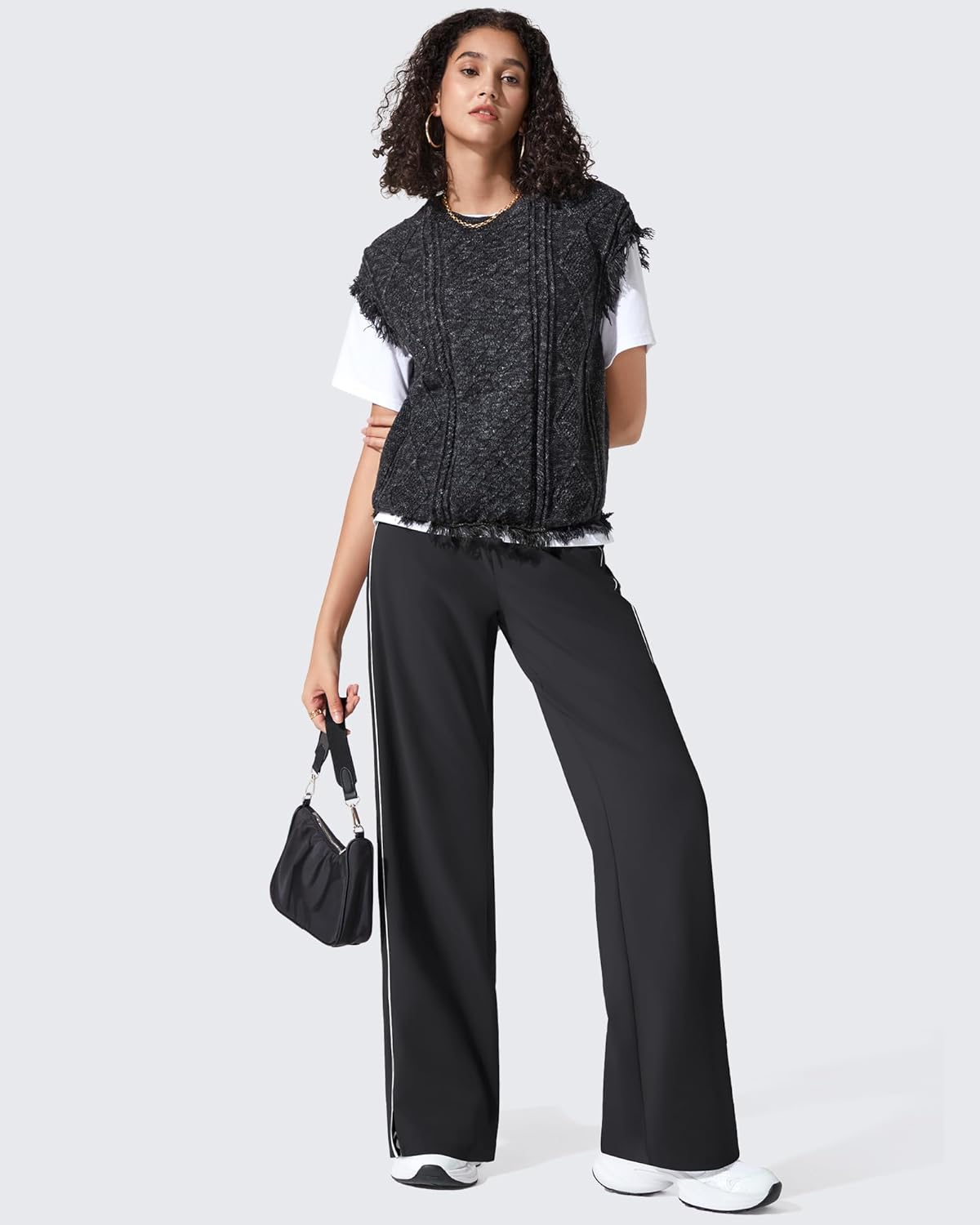 G4Free Strowen Womens Lightweight Track Pant with Pockets Wide Leg Jogging Sweatpants Drawstring Casual Trousers - Image 6