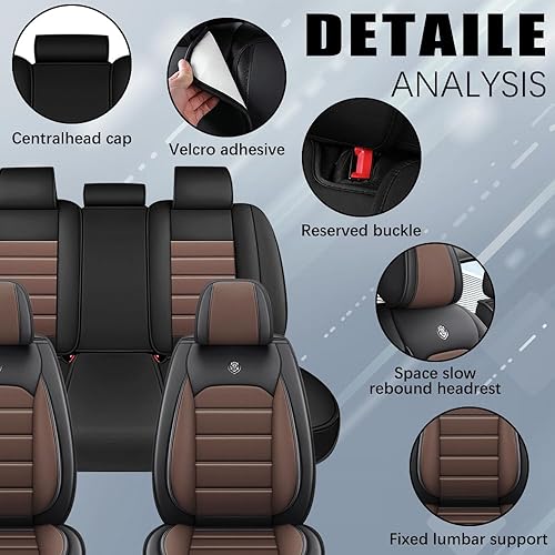 Miniatura 4 de Funda de asiento de cuero para Mercedes-Benz EQE 350 2022-2023, fundas de asiento suaves impermeables, accesorios interiores, fundas de asiento,