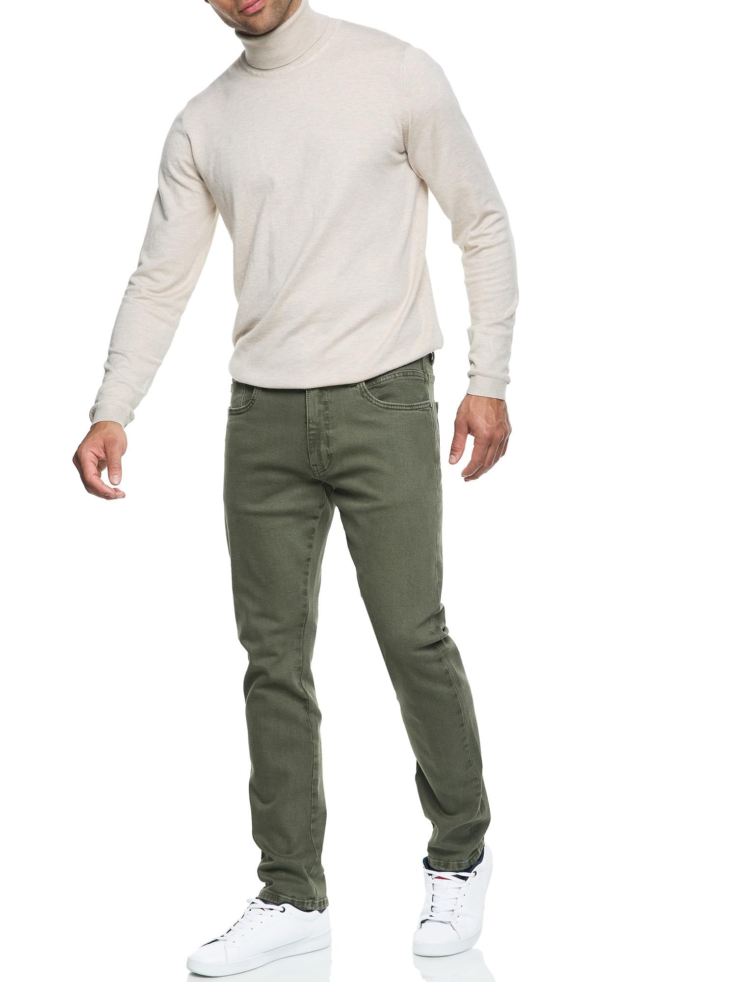 Indicode Uomini INSamario Jeans Pants | Pantaloni Jeans in 99% Cotone con 5 Tasche