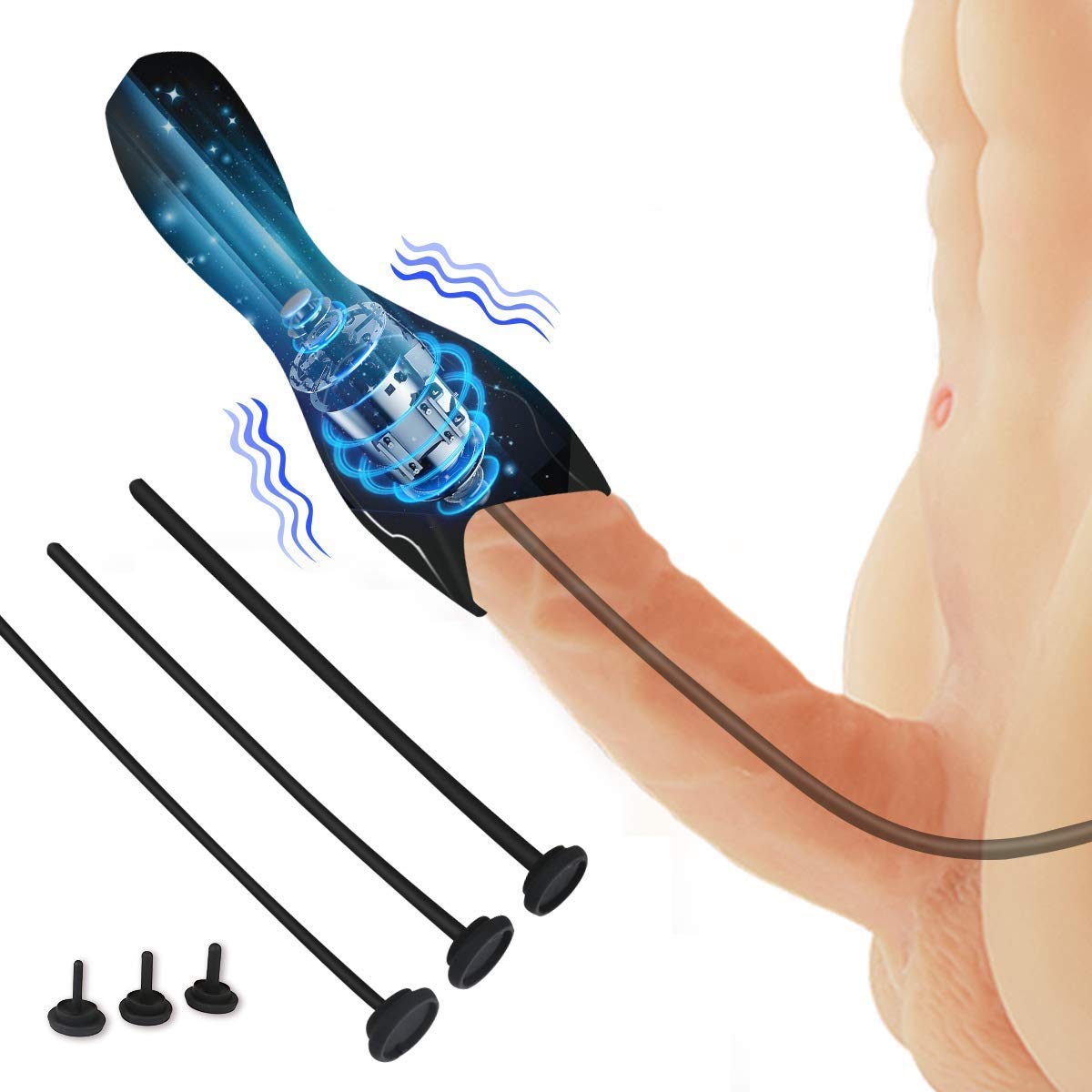 Stimulateur Urétral Homme En Silicone Souple 30cm - Jouet Intime Neuf