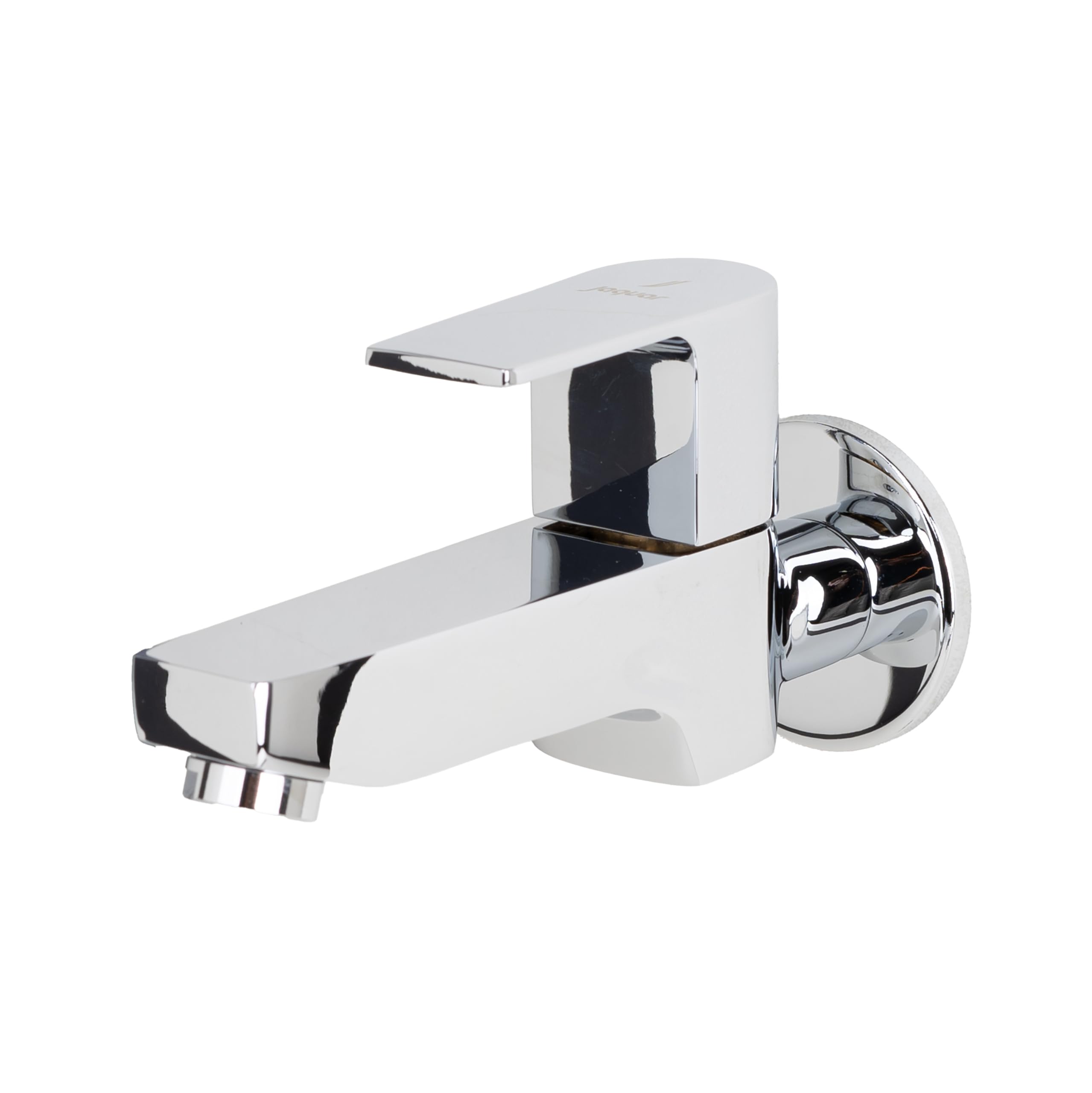 JAQUAR ARIA Series Wall Mounted WC Area BIB Cock/Valve (Chrome) | Top Lever, Brass Body, with Wall Flange | Bib Tap for Bathroom, Toilet, Home | ARI-CHR-39037
