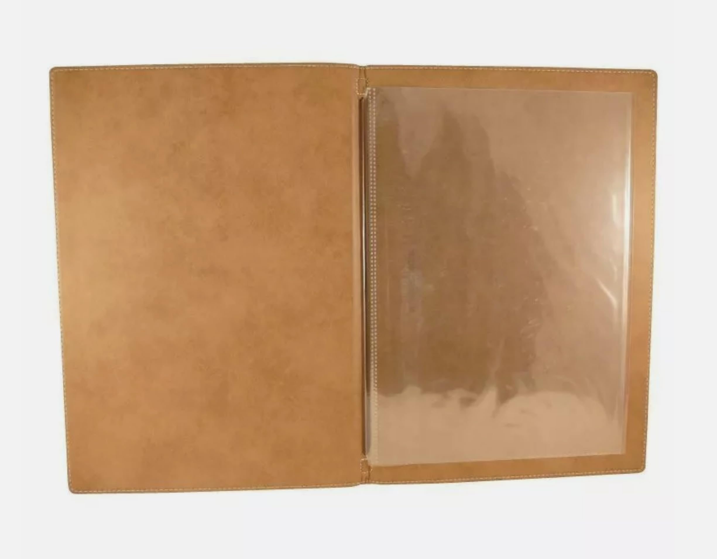 Transparente Kunststoffeinlagen, A4 oder A5, Doppeltaschen (4 Sichtseiten), geeignet für Speisekarten, Bars, Restaurants, Cafés und Hotels, abwischbar, 10 Stück