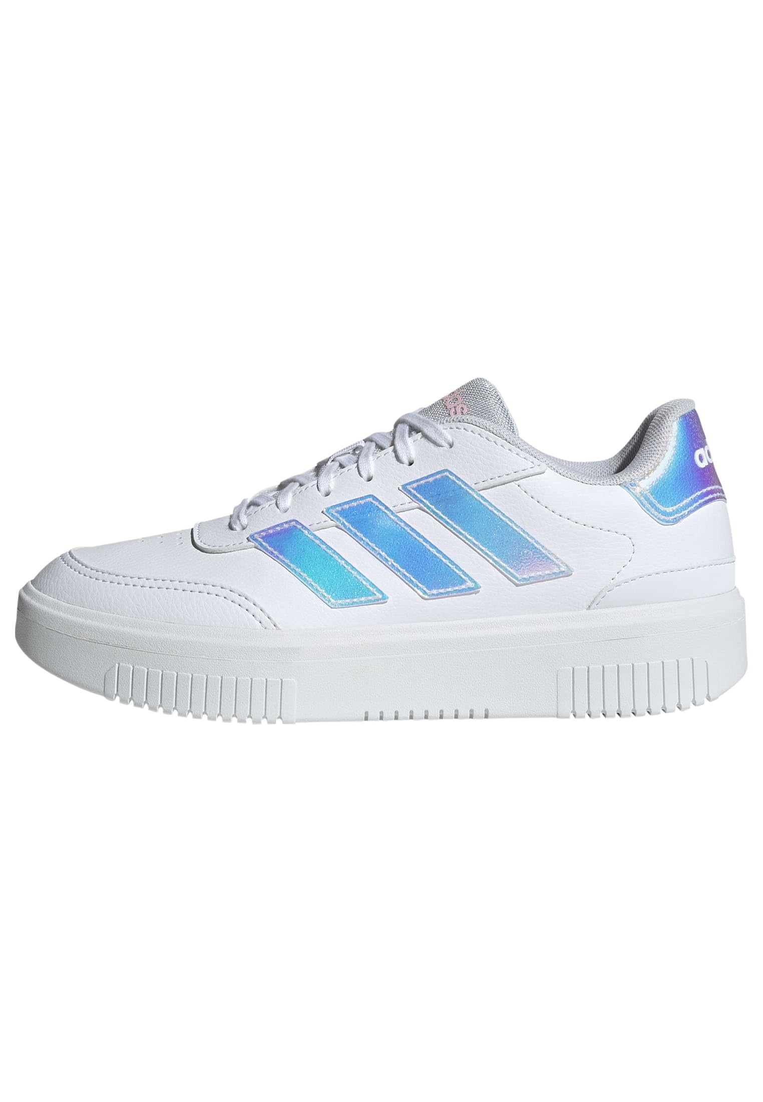 adidas Women's COURTBLOCK Shoes, FTWR White/FTWR White/Clear Pink, 7.5 UK