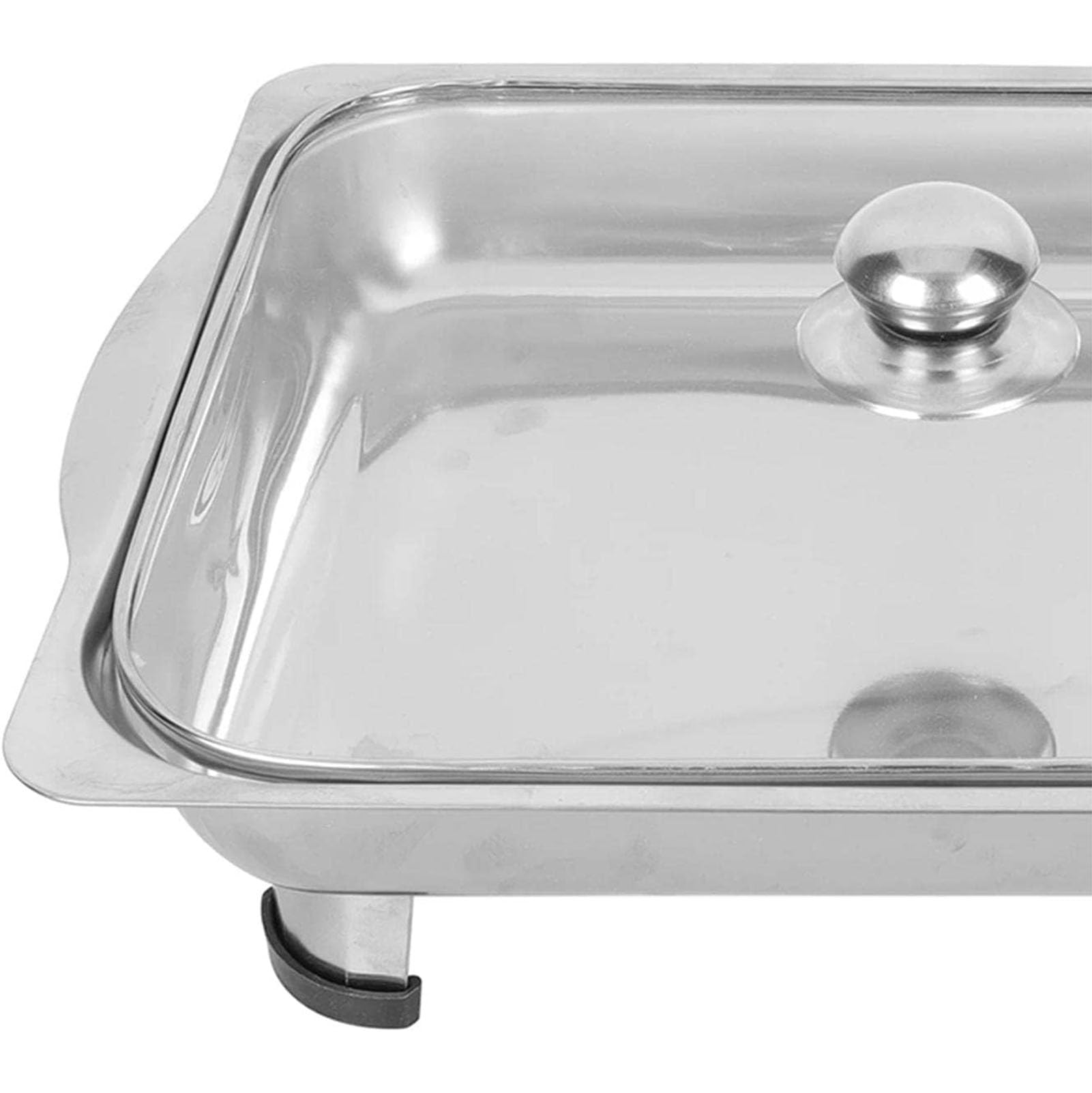 Set Professionale per Chafing Dish, scaldavivande per Buffet in Acciaio Inox, per Buffet albergo Hotel Mensa supermercato Ristorante,B,35 * 27 * 5.2cm
