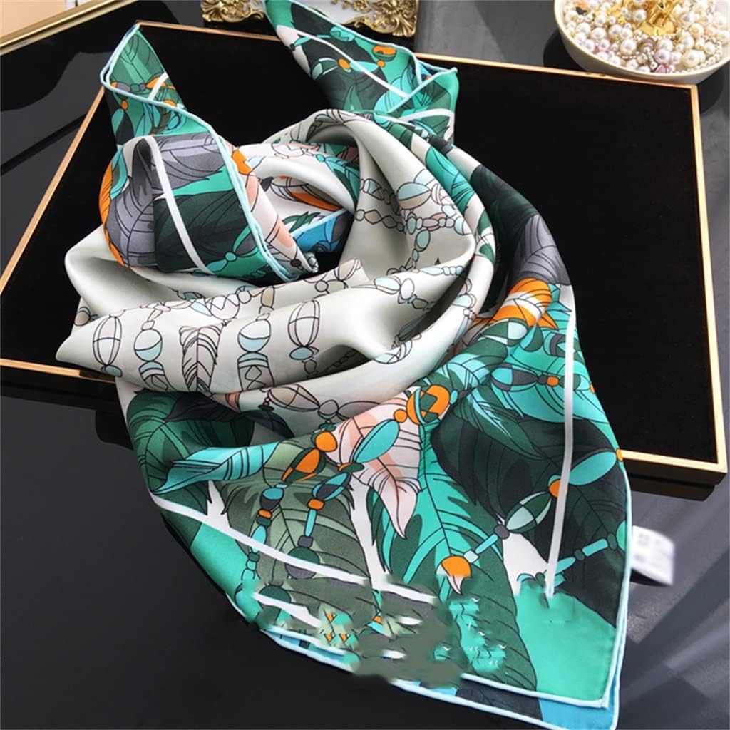 Double-sided Printing Fashion Silk Square Scarf Shawl For Mother