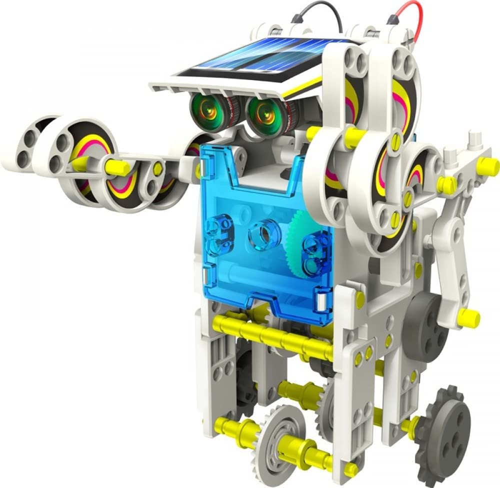 Robot Solaire 15 en 1 - Kit de Jouets solaires - 15 modèles de Construction