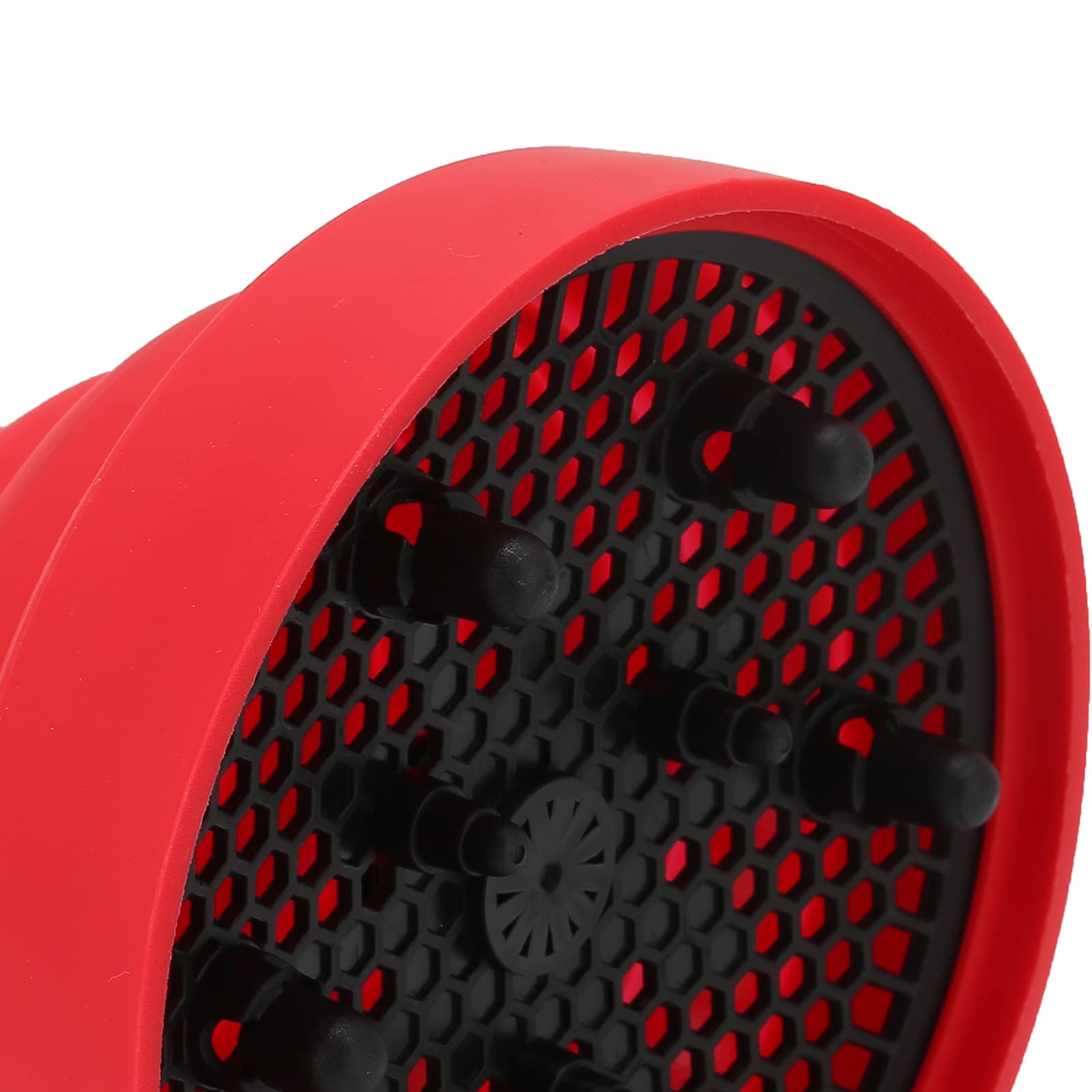 Difusor de secador de pelo portátil, difusor universal de secador de pelo plegable portátil de viaje, accesorio difusor para secador de pelo con diámetro de 1.6 a 2 pulgadas (rojo) 7