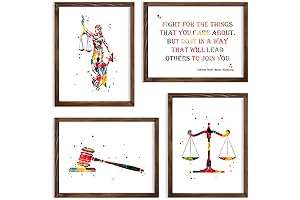 Lawyer Watercolor Art Print - Distinguished Office Decor