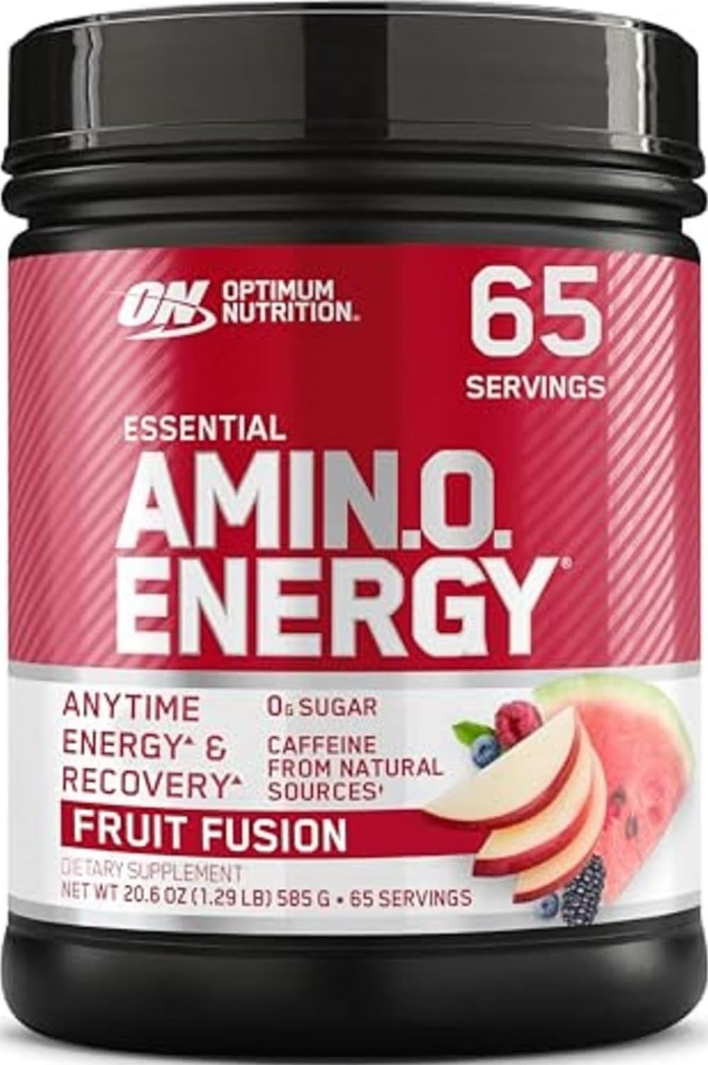 Optimum Nutrition Amino Energy Powder, Fruit Fusion, 1 LB Fruit Fusion 1.29 Pound (Pack of 1)