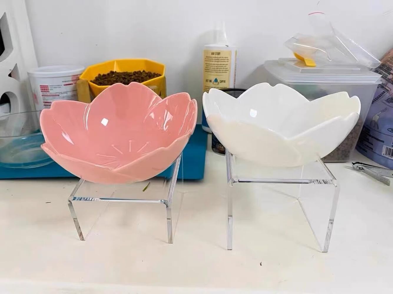 Keramikschalen in Kirschblütenform, 15,2 cm, 473 ml, 4 Stück (Rosa)