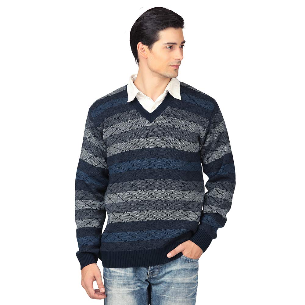 aarbee Men's Blended V-Neck Sweater-picture-47