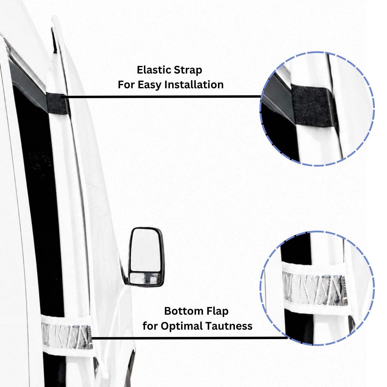 Marvix Externe Thermomatte Wohnmobil Silber Abdeckung Luxus 8mm Frontscheiben-Isolierung Verdunkelungsblende für VW T7 California